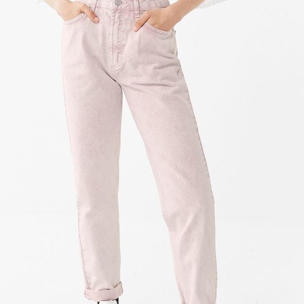 BDG Light Pink Straight Leg Jeans from UO